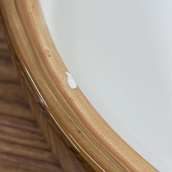 Serrano StoneLite Clay Art Pottery Tortilla Warmer Orange Red Green Brown Colors - Picture 12 of 13